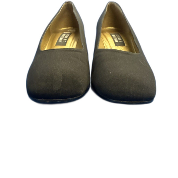 Stuart Weitzman Black Modern tortoise sq Heel Pumps Women's Sz 10.5M Square Toe - Picture 2 of 9